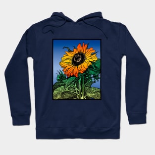 Sunflower Aesthetic Floral Fashion Graphic Garden Design Hoodie